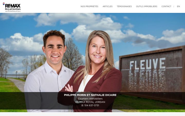 Screenshot of dicairemorincourtiers.com