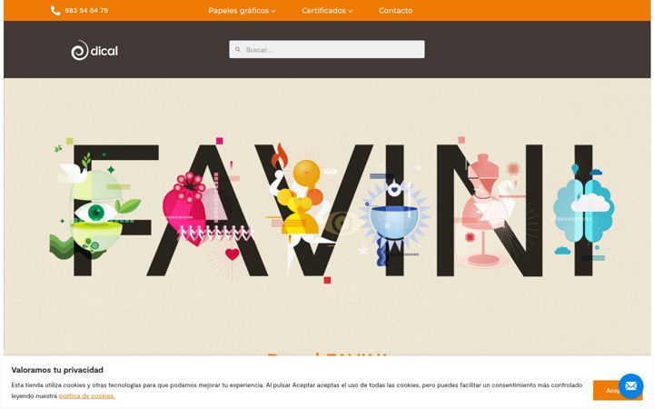 Screenshot of dicalpapel.com