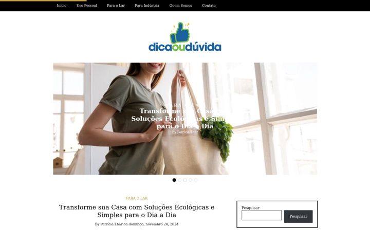 Screenshot of dicaouduvida.com
