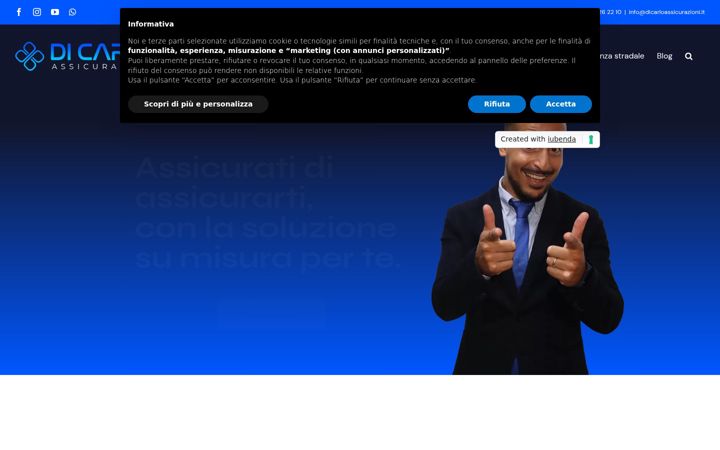Screenshot von dicarloassicurazioni.it