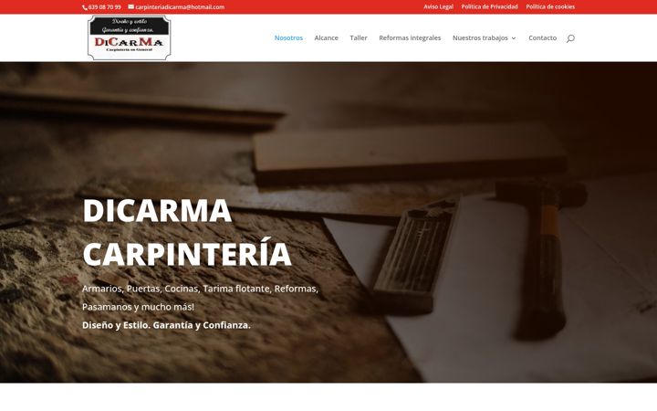 Screenshot of dicarma.com