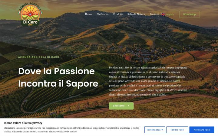 Screenshot of dicaro.eu
