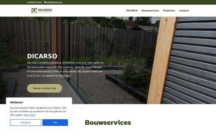 Screenshot of dicarso.nl