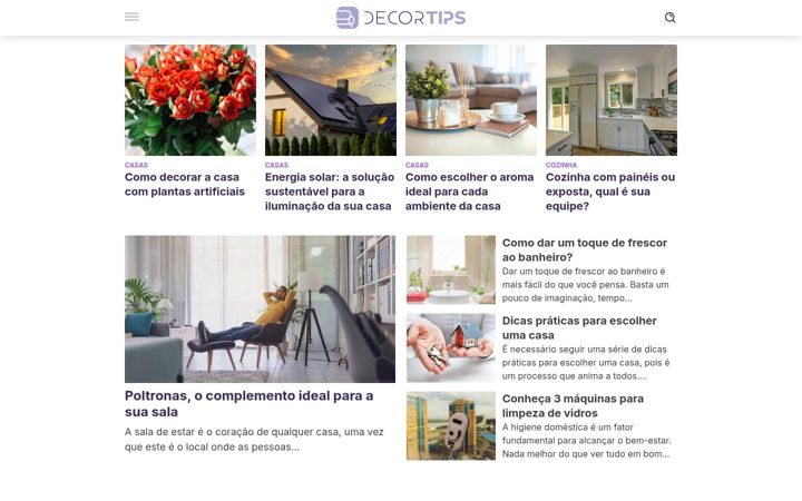 Captura de pantalla de dicasdecorativas.com.br