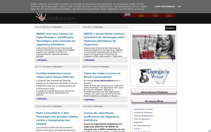 Screenshot of dicaseg.com