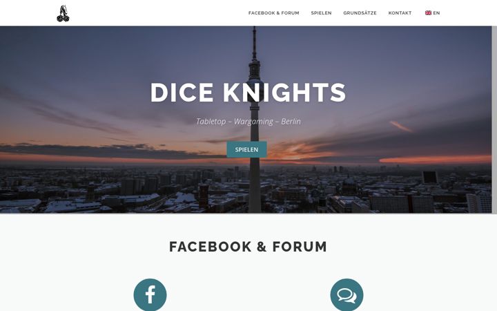 Screenshot of dice-knights.de
