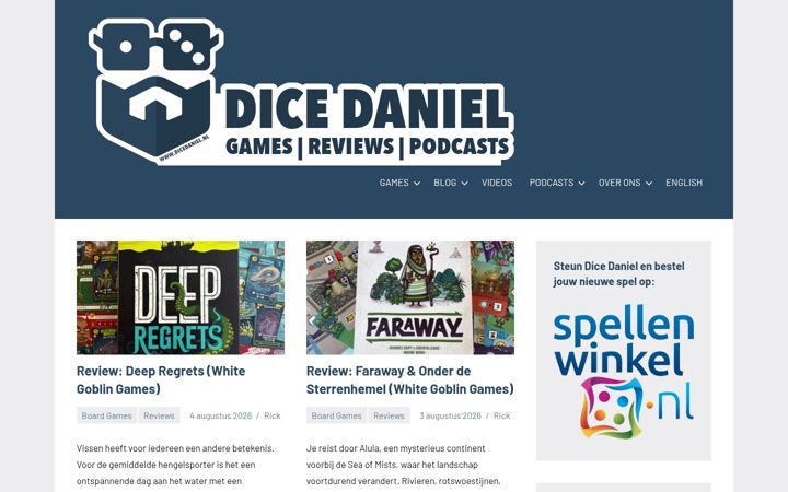 Screenshot of dicedaniel.nl
