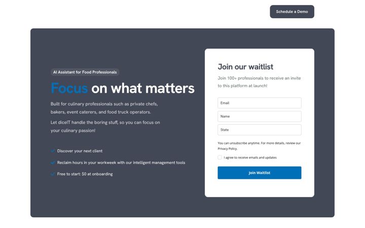 Screenshot of diceitapp.com