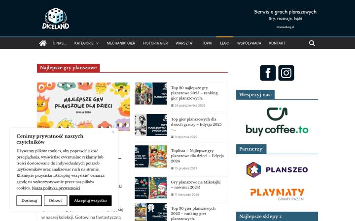 Snímek obrazovky dicelandblog.pl