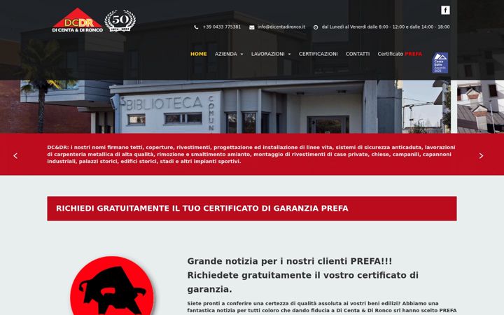 Screenshot of dicentadironco.it
