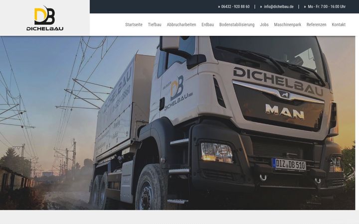 Screenshot von dichelbau.de