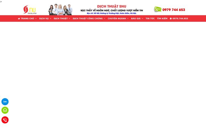 Screenshot of dichthuatsnu.com