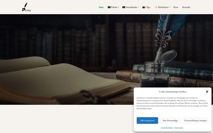 Screenshot of dichtig.de