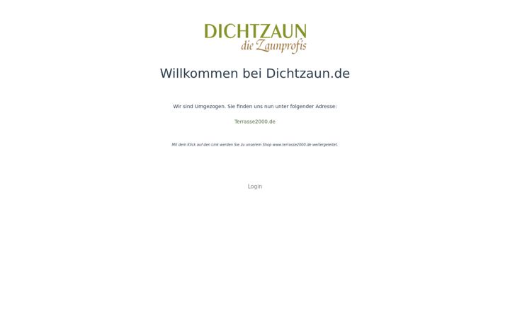 Screenshot of dichtzaun.de