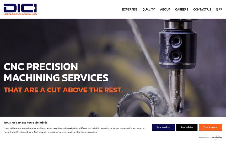 Screenshot of dici-industries.com