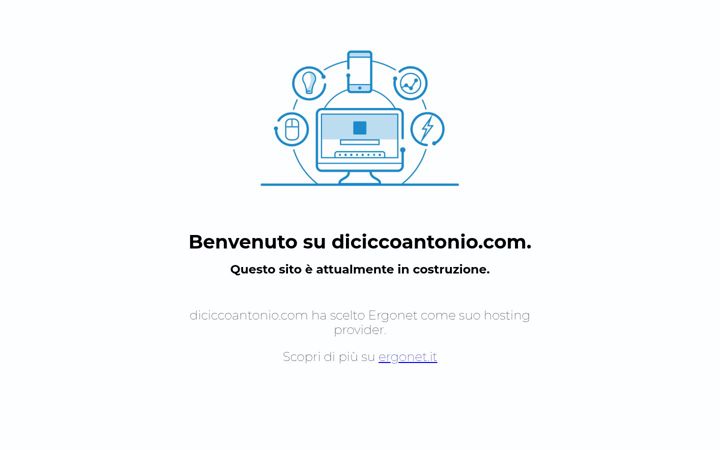 Screenshot of diciccoantonio.com