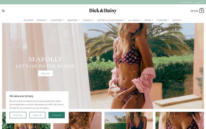 Snímek obrazovky dick-daisy.no