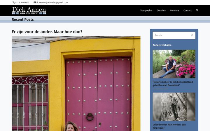Ekrano kopija dickaanen.nl