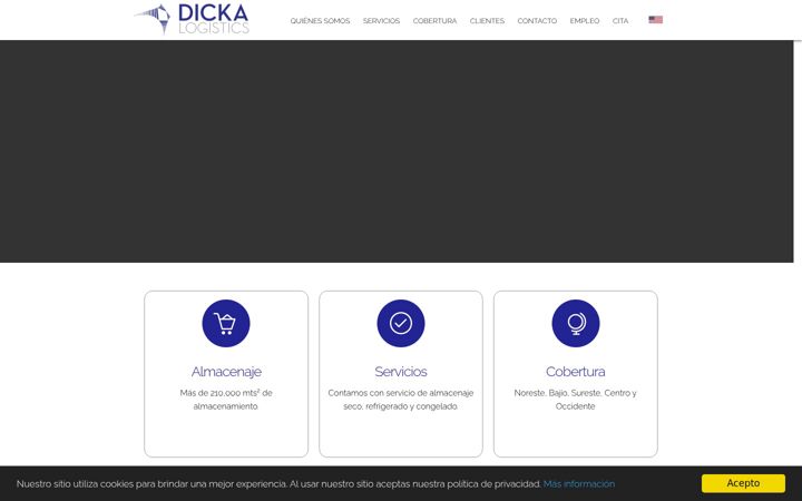 Screenshot of dickalogistics.com