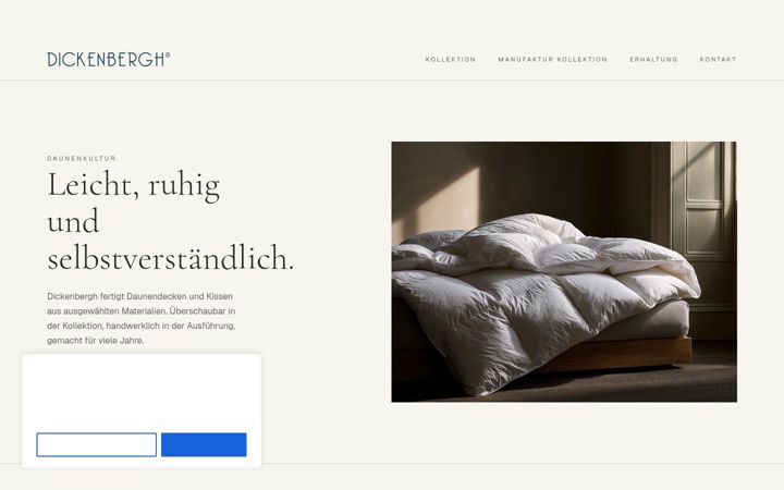 Screenshot of dickenbergh.de