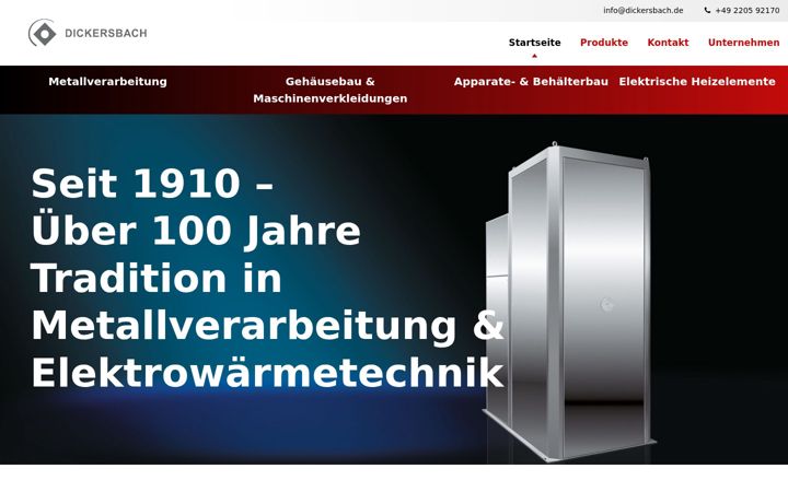 Screenshot of dickersbach.de