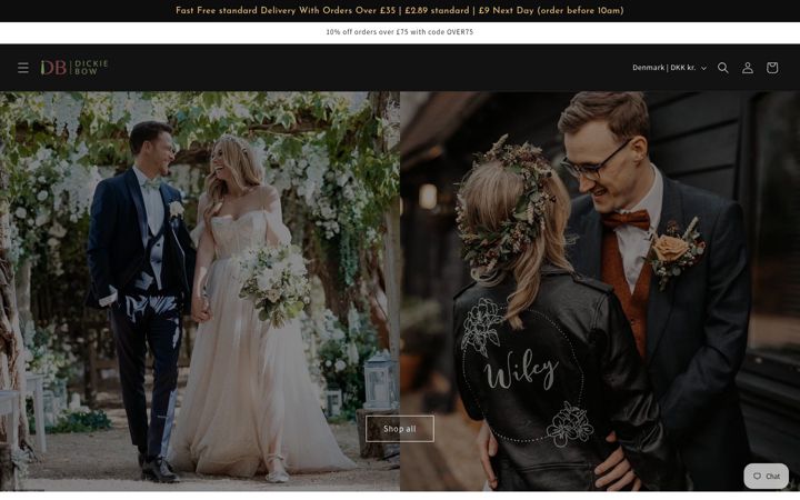 Screenshot of dickiebow.com