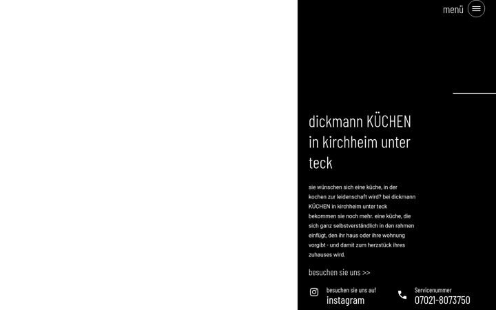 Screenshot of dickmann-kuechen.de