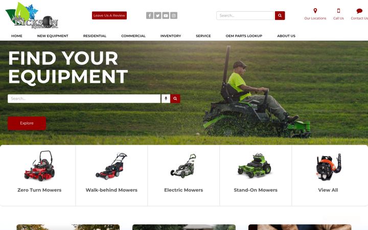 Екранна снимка на dicksonequipment.net