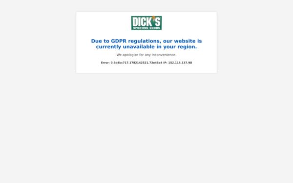 Screenshot of dickssportinggoods.com