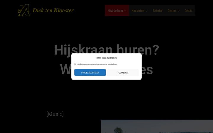 Screenshot of dicktenklooster.nl