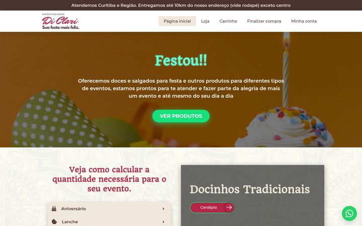 Screenshot stránky diclaridocesesalgados.com.br