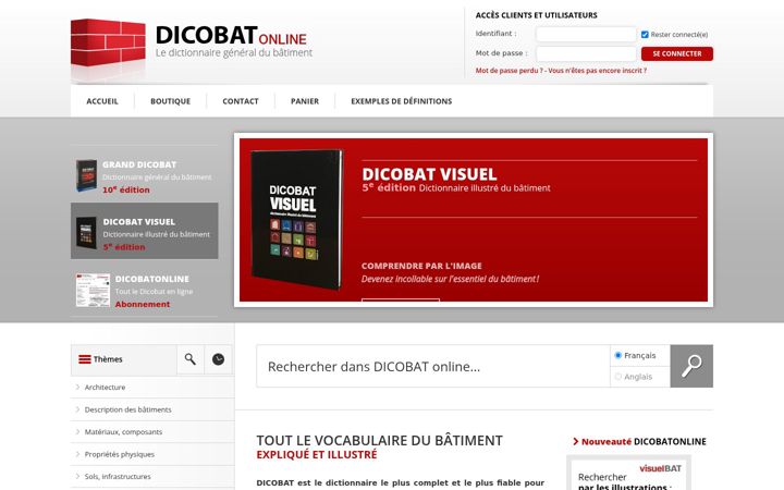 Екранна снимка на dicobatonline.fr