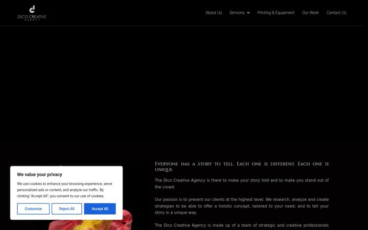 Screenshot of dicocreative.com