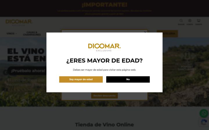 Screenshot of dicomar.com