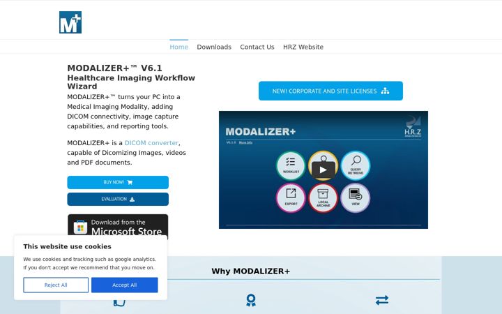 Screenshot of dicomizer.com