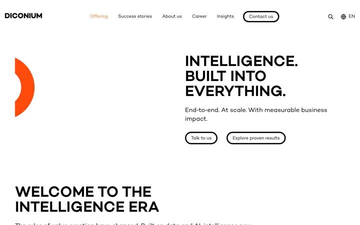 Screenshot of diconium.ro