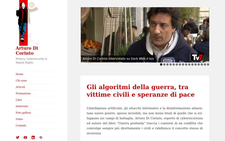 Screenshot of dicorinto.it