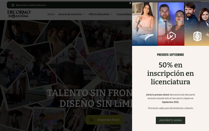 Screenshot of dicormo.com