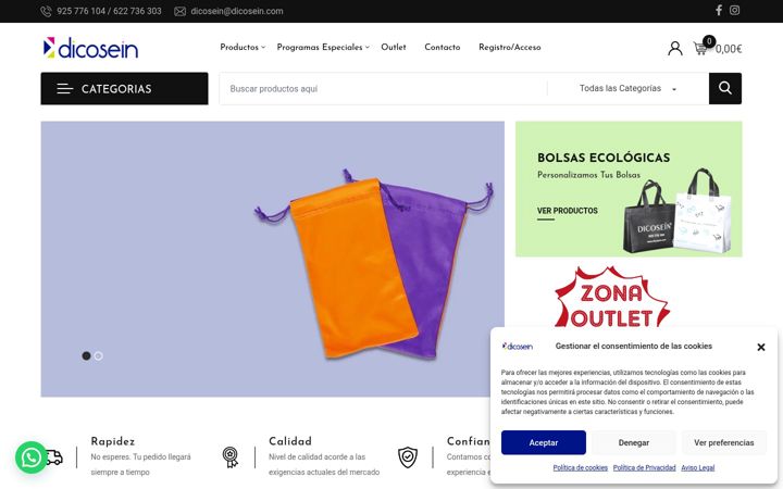 Screenshot of dicosein.com