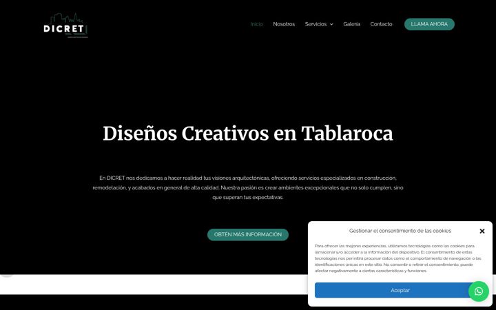 Screenshot of dicret.com