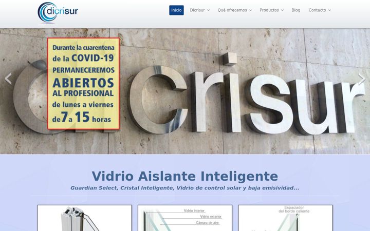 Screenshot van dicrisur.es
