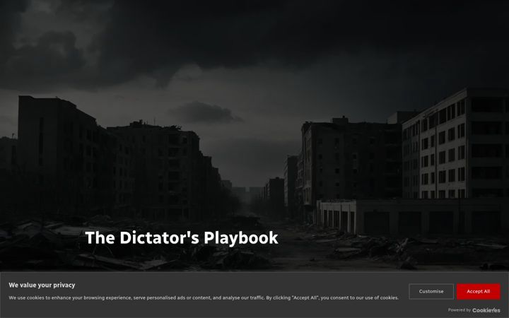 Screenshot of dictatorplaybook.com