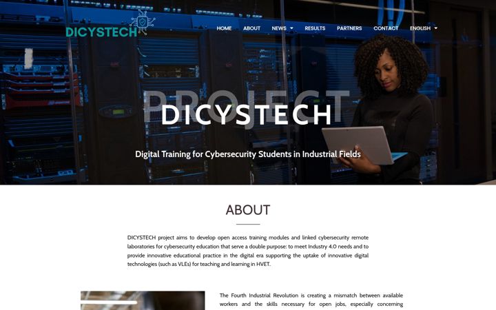 Screenshot of dicystech.eu