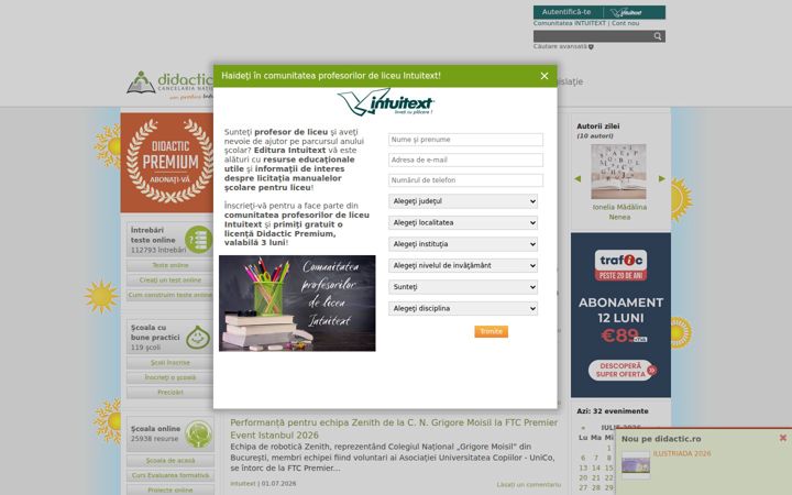Screenshot of didactic.ro