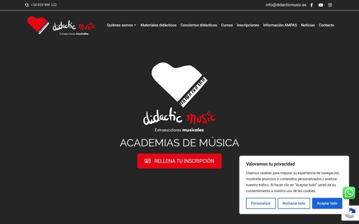 Screenshot van didacticmusic.es