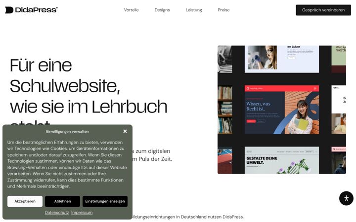 Screenshot of didapress.de
