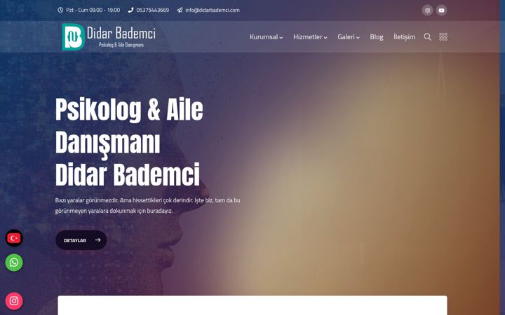 Screenshot of didarbademci.com