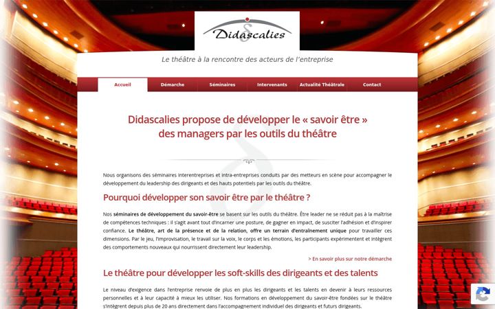 Screenshot of didascalies.fr