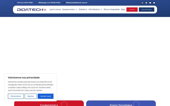 Screenshot stránky didatech.com.br