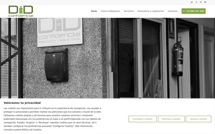 Screenshot of didconfidencial.com